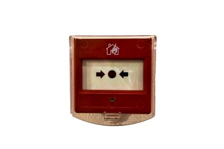 Fire alarm system on white background, isolateの写真素材
