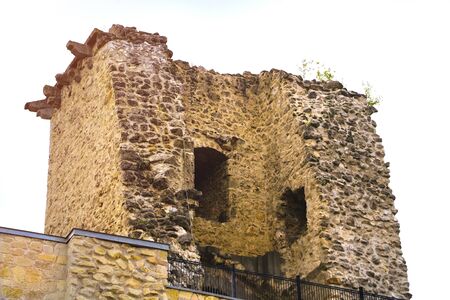 Miskolc, Hungary, May 20, 2019: The inner courtyard of the Diosgior fortress in Miskolcのeditorial素材