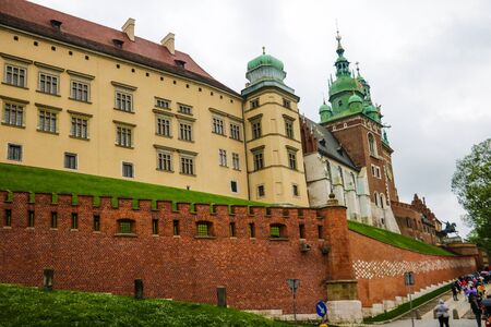 Krakow, Poland - May 21, 2019: The castle in Krakow city of Polandのeditorial素材