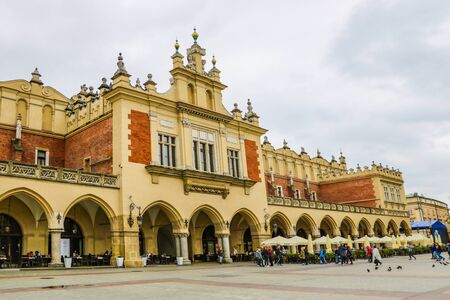 Krakow, Poland - May 21, 2019: Cloth Hall on Main Market Square in Krakowのeditorial素材
