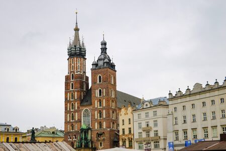 Krakow, Poland - May 21, 2019: Krakow is a historic old town with many monumentsのeditorial素材