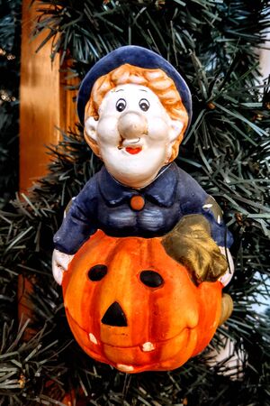 Beautiful decoration and ware for Halloween. A modern international holiday dating back to the traditions of the ancient Celts of Ireland and Scotlandの写真素材