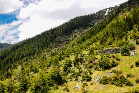 Transfagaras - hiking in the mountainsの写真素材