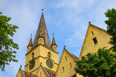 Sibiu, Romania, May 15, 2019 Evangelical Cathedral of Saint Mary in Sibiuのeditorial素材