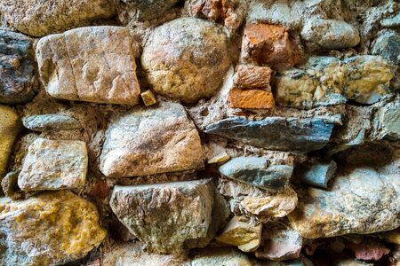 Texture of old rock wall for backgroundの写真素材