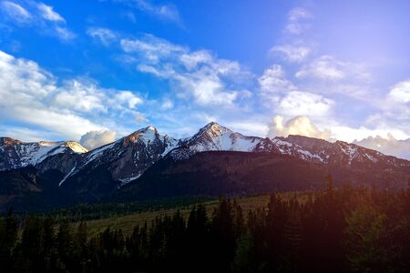 Mountain range in Carpathians in Slovakiaの写真素材