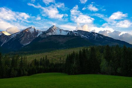 Summer mountain landscape. Tatra Mountains Slovakiaの写真素材