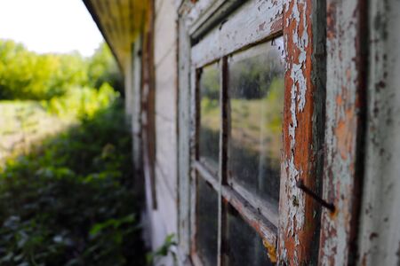 Old abandoned building, unsuitable housing for life, devastationの写真素材