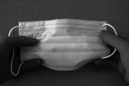 Novel coronavirus disease named 2019-nCoV . Breathing mask,selective focusの写真素材