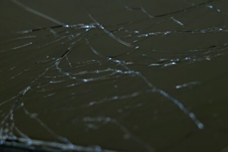 Close up mobile phone screen after drop. Mobile phone repairの写真素材