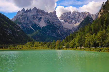 A beautiful lake high in the mountains. Natureの写真素材