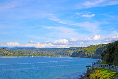 Beautiful views of the mountains and the Adriatic Seaの写真素材