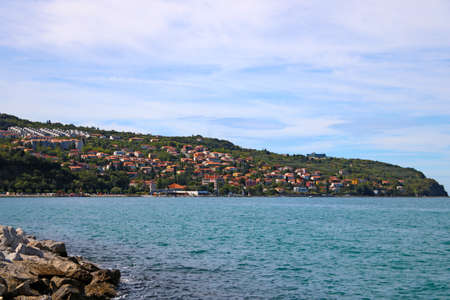 Beautiful views of the mountains and the Adriatic Seaの写真素材