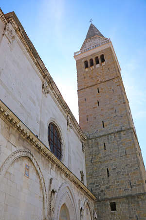 Koper, Slovenia: Old buildings in the city of Koperの写真素材