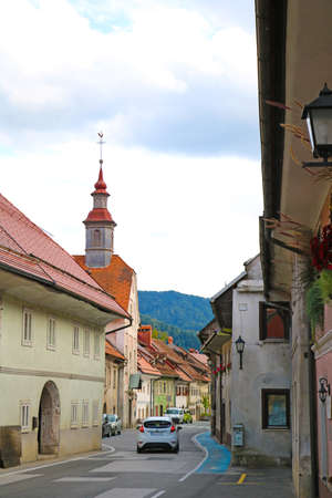 Nice cozy streets of the old cityのeditorial素材