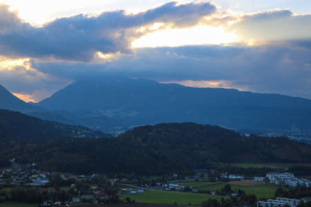 Nice view of the mountains during sunset