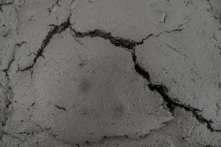 View of a large crack in the ground. Backgroundの写真素材
