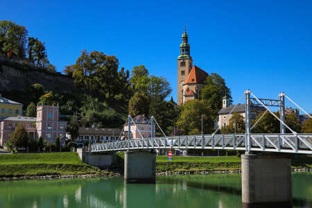 Salzburg, Austria - September 16, 2019: Nice view of the city of Salzburgのeditorial素材