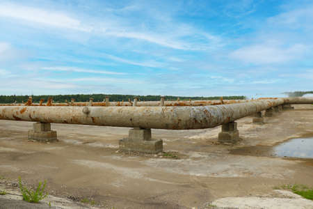 View of the structure for cooling service water for a power plantの写真素材