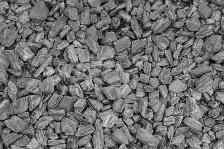 Black and white photo of a country road, background, stone textureの写真素材