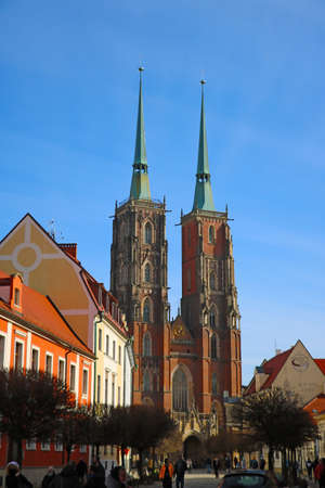 Wroclaw, Poland, May 12, 2021: View of the old Cathedral in Wroclawのeditorial素材