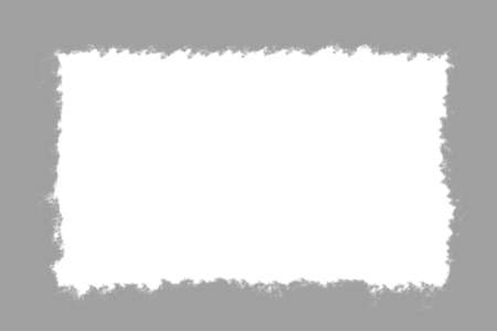 View of the gray frame with a white background. Provisionの写真素材