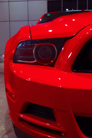 Wroclaw, Poland, August 20, 2021 modern powerful car Ford Mustangのeditorial素材