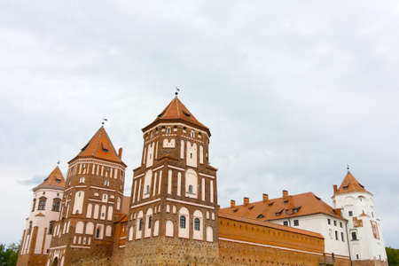 Mir, Belarus, April 21, 2020: beautiful old castle in Belarus, Mir Listed by UNESCOのeditorial素材