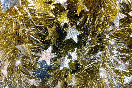 Beautiful bright decorative decoration for the New Year and Christmasの写真素材