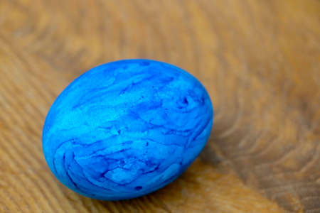 Beautiful Easter eggs close-up. The onset of a bright spring holidayの写真素材