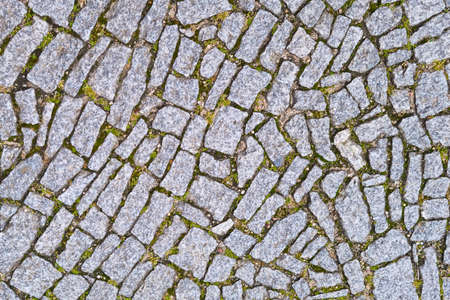 Stone footpath in the old town, backgroundの写真素材