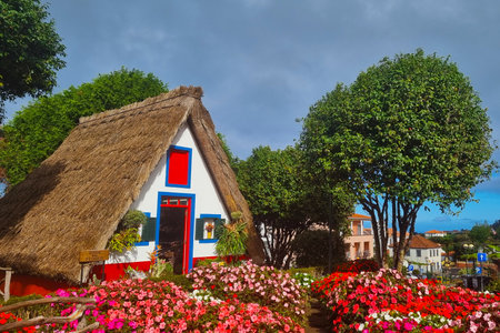 Madeira, Portugal, 27 November 2022: traditional house in Madeira, Portugal.のeditorial素材