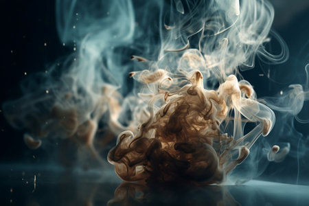 Smoke background. Abstract fire background. Smoke texture. Generative AIの素材