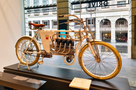 Berlin, Germany, October 2, 2022: motorcycle LAURIN KLEMENT SLAVIA CCCC.