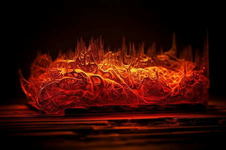 fire and flames. Generative AIの素材