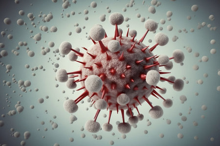 3d rendered illustration of a bacteria. Generative AIの素材