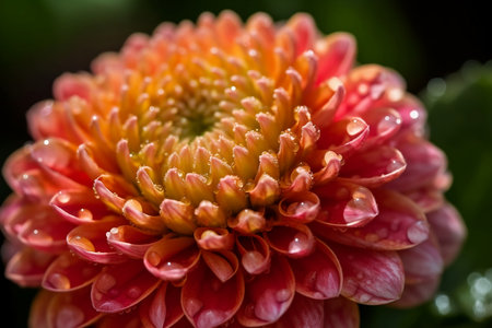 red dahlia flower. Generative AIの素材