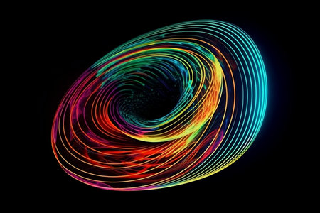 abstract swirl background. Generative AIの素材