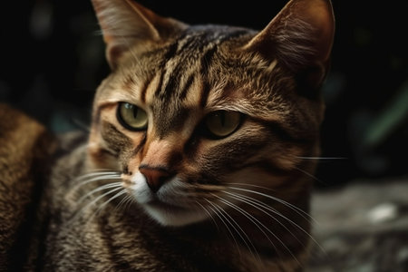 Beautiful cute domestic cat. Pets. Generative AIの素材