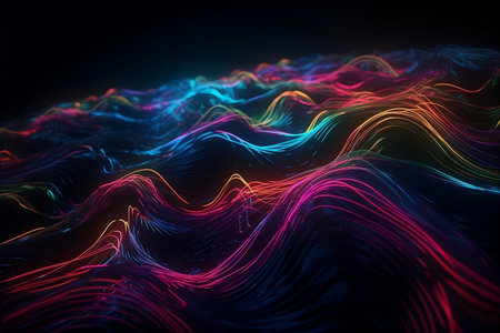 abstract fractal background. Generative AIの素材