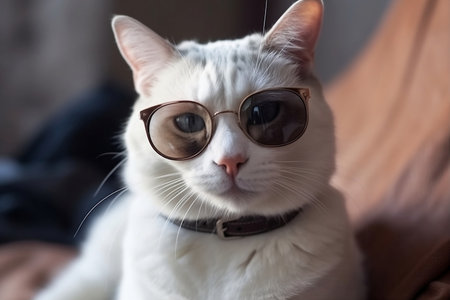 portrait of a cat. Generative AIの素材