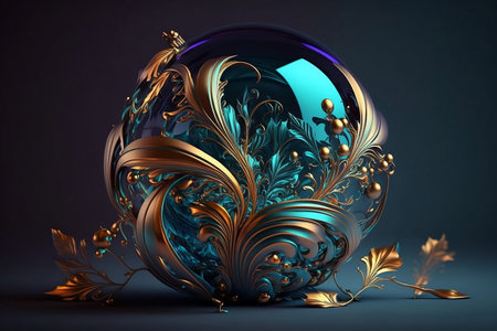 background with ornament. Generative AIの素材