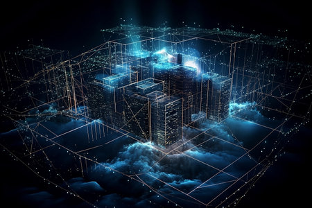 energy of fractal realms. Generative AIの素材