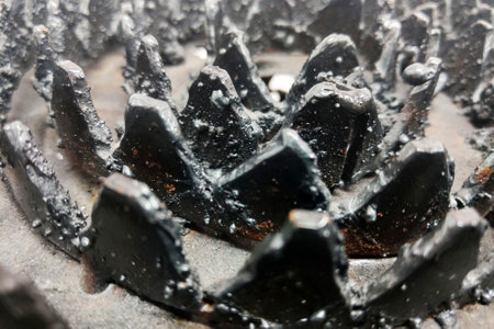 Close-up on old iron materialの写真素材