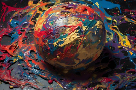 background with bubbles. Generative AIの素材