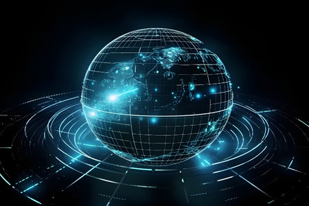 earth globe map. Generative AIの素材