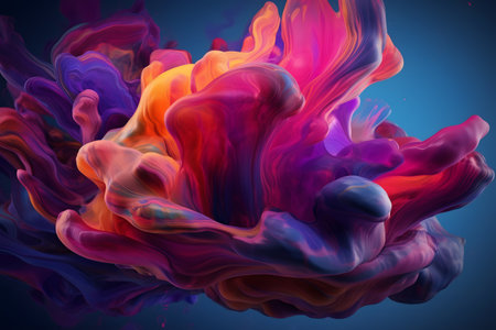 Bright abstract colored background. Generative AIの素材