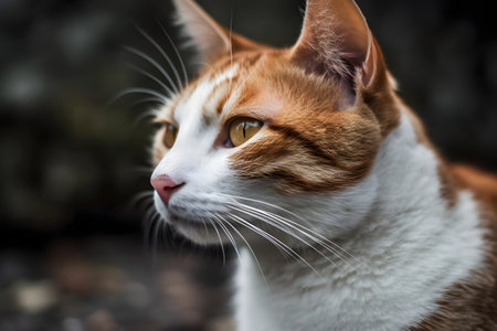 close up of a cat. Generative AIの素材