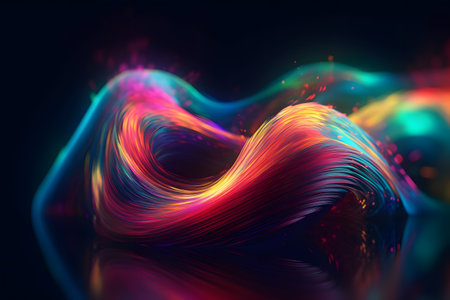 background with lights. Generative AIの素材