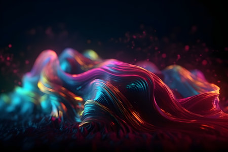 diversity of fractal realms. Generative AIの素材